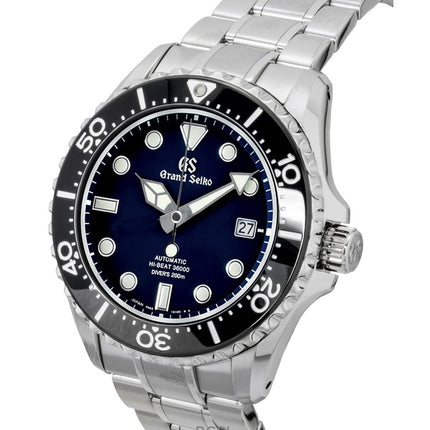 Grand Seiko Sport Hi-Beat Stainless Steel Dark Blue Dial Automatic Diver's SBGH289G 200M Men's Watch