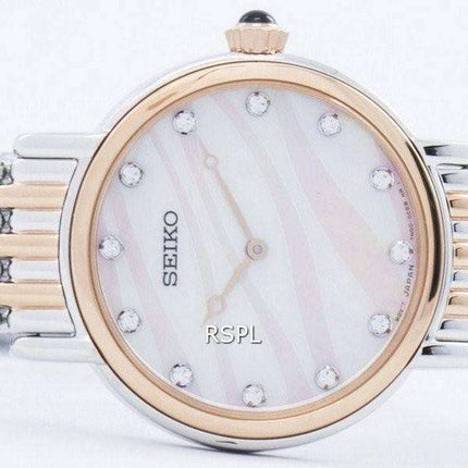 Seiko Quartz Swarovski Crystals SFQ806 SFQ806P1 SFQ806P Women's Watch