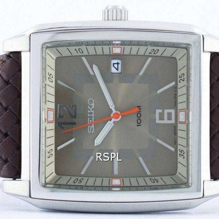 Seiko Quartz Square Shape SGED77 SGED77P1 SGED77P Men's Watch