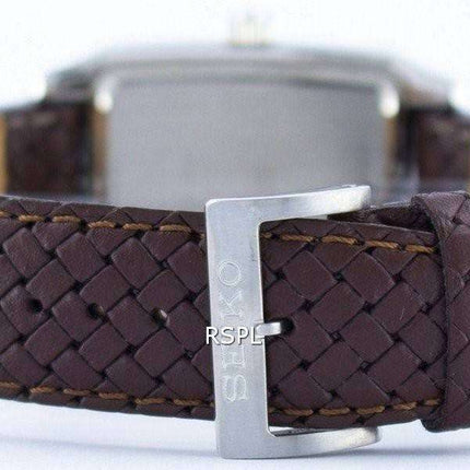 Seiko Quartz Square Shape SGED77 SGED77P1 SGED77P Men's Watch