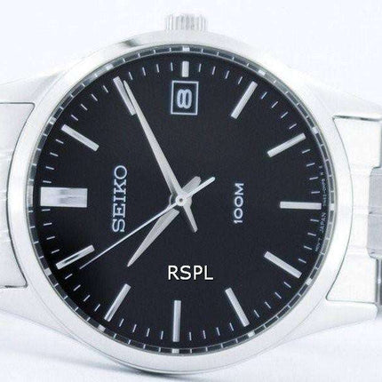 Seiko Quartz Black Dial SGEF01 SGEF01P1 SGEF01P Men's Watch