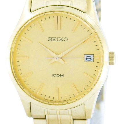 Seiko Quartz Analog Gold Tone SGEF04 SGEF04P1 SGEF04P Men's Watch