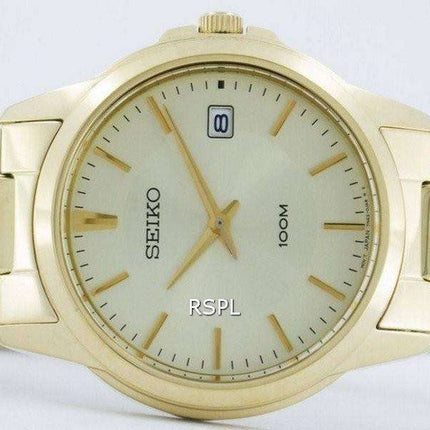 Seiko Quartz Analog Gold Tone SGEF58 SGEF58P1 SGEF58P Men's Watch
