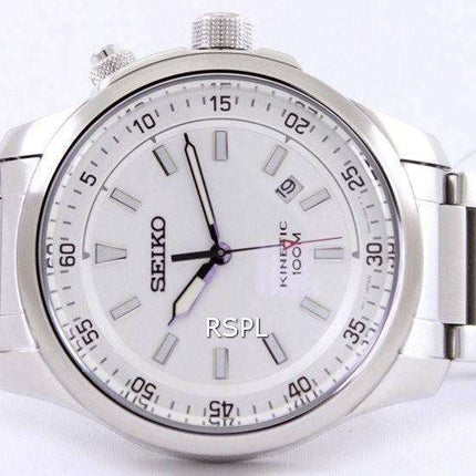 Seiko Neo Sports Kinetic 100M White Dial SKA683P1 SKA683P Mens Watch