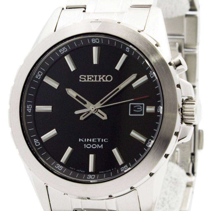 Seiko Kinetic Black Dial 100M SKA697P1 SKA697P Mens Watch