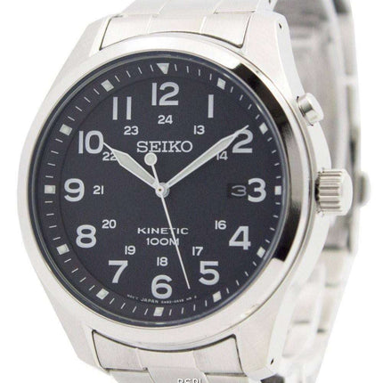 Seiko Kinetic Black Dial 100M SKA721P1 SKA721P Men's Watch