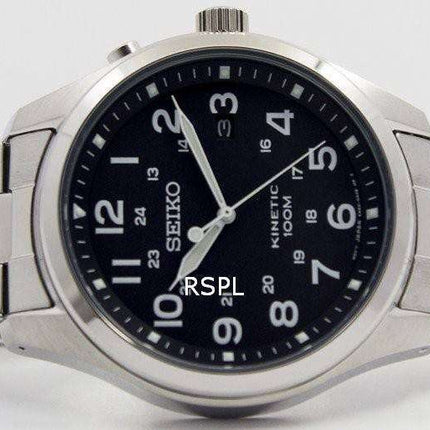 Seiko Kinetic Black Dial 100M SKA721P1 SKA721P Men's Watch