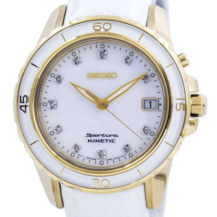 Seiko Sportura Kinetic Diamond Accent SKA876 SKA876P1 SKA876P Womens Watch