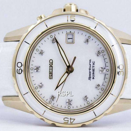 Seiko Sportura Kinetic Diamond Accent SKA876 SKA876P1 SKA876P Womens Watch