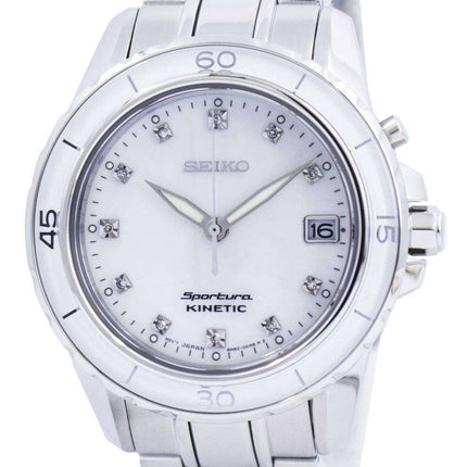 Seiko Sportura Kinetic Diamond Accent SKA881 SKA881P1 SKA881P Womens Watch