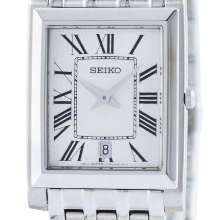 Seiko Stylish Rectangular Quartz Analog SKP357 SKP357P1 SKP357P Men's Watch