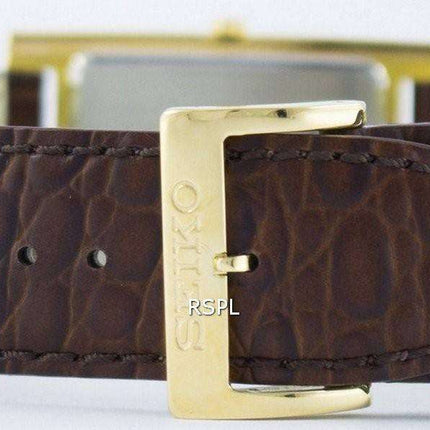 Seiko Stylish Rectangular Quartz Analog SKP362 SKP362P1 SKP362P Men's Watch