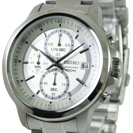 Seiko Chronograph Quartz Silver Tone Dial SKS441P1 SKS441P SKS441 Mens Watch