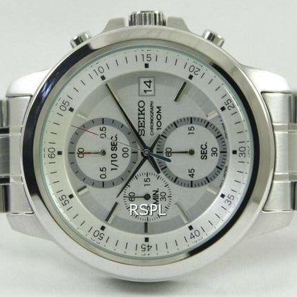 Seiko Chronograph Quartz Silver Tone Dial SKS441P1 SKS441P SKS441 Mens Watch