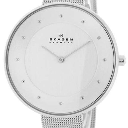 Skagen Gitte Silver Dial Crystals Stainless Steel SKW2140 Womens Watch