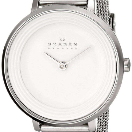 Skagen Ditte Silver Dial Stainless Steel Mesh Bracelet SKW2211 Womens Watch