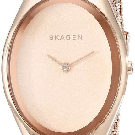 Skagen Madsen Rose Matte Dial Rose Gold-Tone Mesh Bracelet SKW2299 Womens Watch