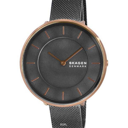 Skagen Gitte Stainless Steel Mesh Charcoal Dial Quartz SKW3012 Womens Watch