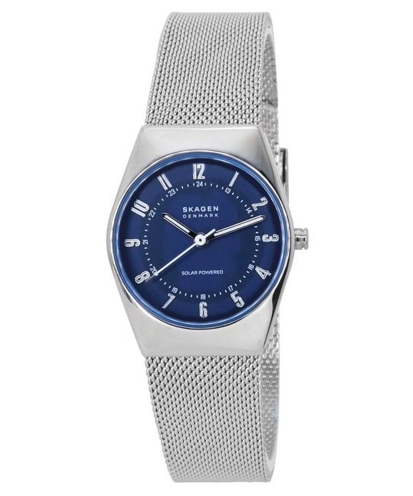 Steel Mesh Skagen Blue Dial Women's Watch Skagen Grenen Lille