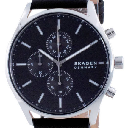 Skagen Holst Chronograph Leather Quartz SKW6677 Men's Watch