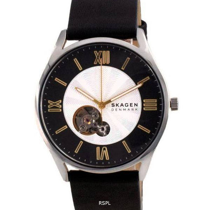 Skagen Holst Open Heart Leather Automatic SKW6710 Men's Watch