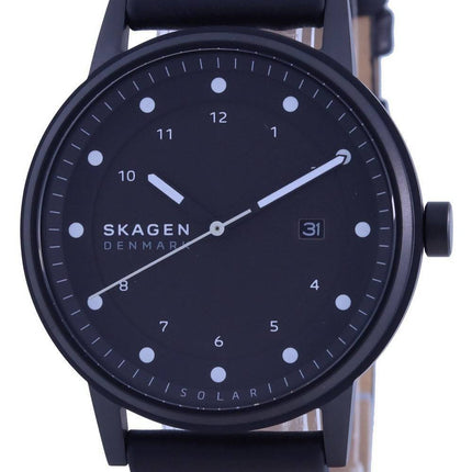 Skagen Henriksen Black Dial Leather Strap Solar SKW6740 Men's Watch