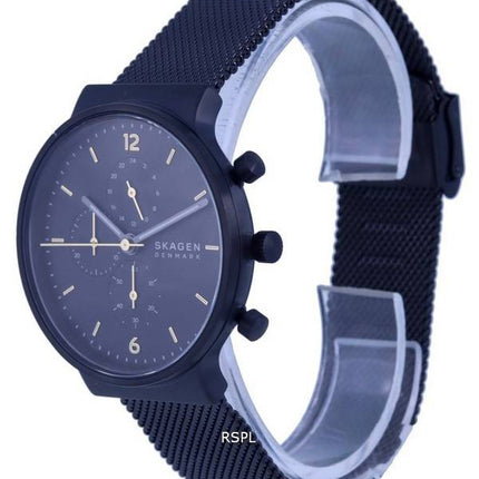 Skagen Ancher Stainless Steel Mesh Black Dial Quartz SKW6762 Mens Watch