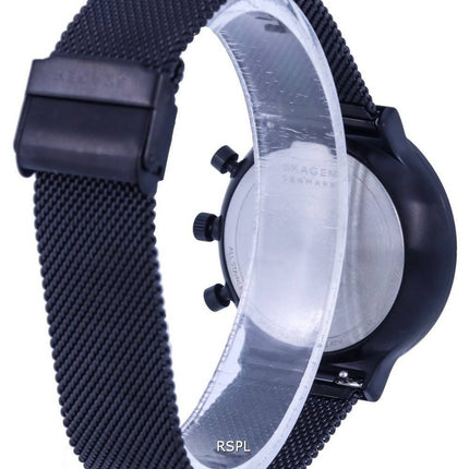 Skagen Ancher Stainless Steel Mesh Black Dial Quartz SKW6762 Mens Watch