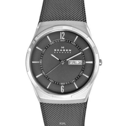 Skagen Melbye Stainless Steel Mesh Charcoal Dial Quartz SKW6790 Mens Watch