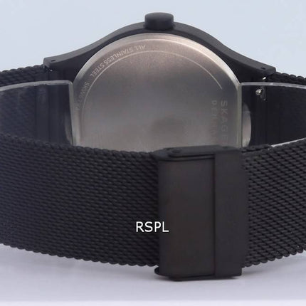 Skagen Sol Midnight Stainless Steel Mesh Black Dial Solar Powered SKW6793 Mens Watch
