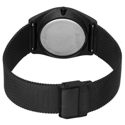 Skagen Grenen Solar Halo Midnight Stainless Steel Mesh Black Dial SKW6874 Men's Watch