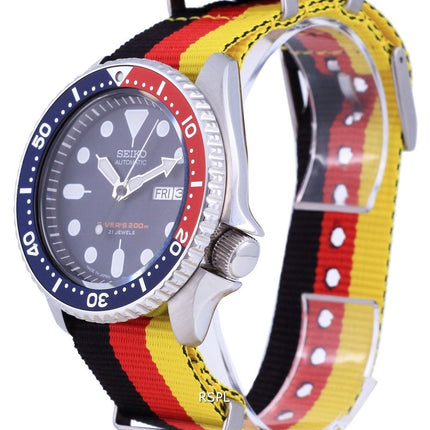 Seiko Automatic Divers Polyester Japan Made SKX009J1-var-NATO26 200M Mens Watch