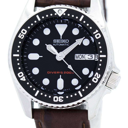 Seiko Automatic Diver's 200M Ratio Brown Leather SKX013K1-LS3 Men's Watch