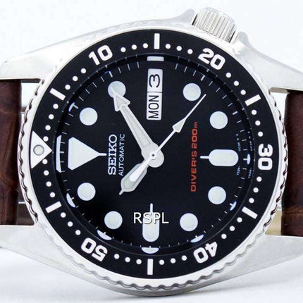 Seiko Automatic Diver's 200M Ratio Brown Leather SKX013K1-LS3 Men's Watch