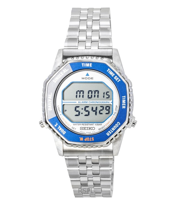 Seiko Rotocall Digital Chronograph Stainless Steel Quartz SMGG21P1 100M Men's Watch