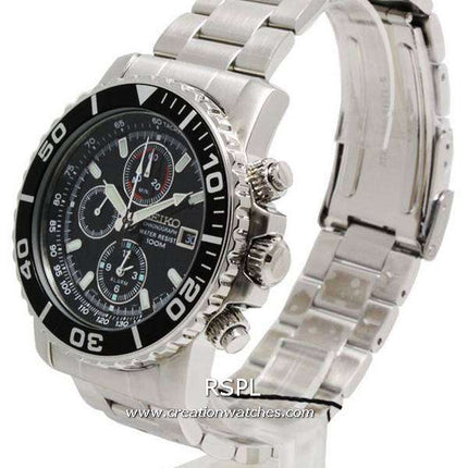 Seiko Alarm Chronograph SNA225P1 SNA225P SNA225 Mens Watch