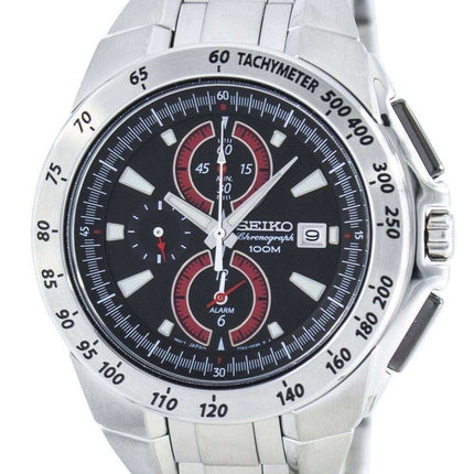 Seiko Quartz Chronograph Alarm SNAB07 SNAB07P1 SNAB07P Men's Watch
