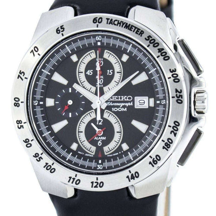 Seiko Quartz Chronograph Alarm SNAB11 SNAB11P1 SNAB11P Men's Watch