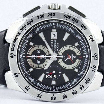 Seiko Quartz Chronograph Alarm SNAB11 SNAB11P1 SNAB11P Men's Watch
