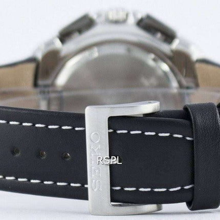 Seiko Quartz Chronograph Alarm SNAB11 SNAB11P1 SNAB11P Men's Watch