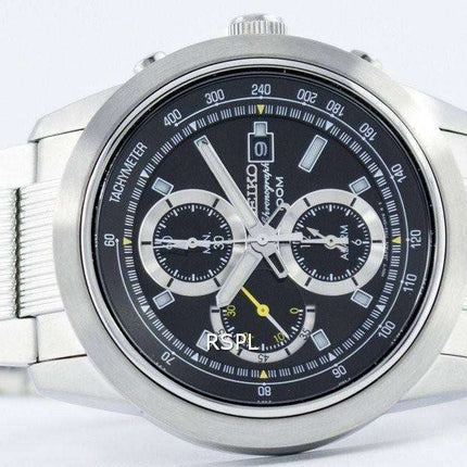 Seiko Quartz Chronograph Alarm SNAB17 SNAB17P1 SNAB17P Men's Watch
