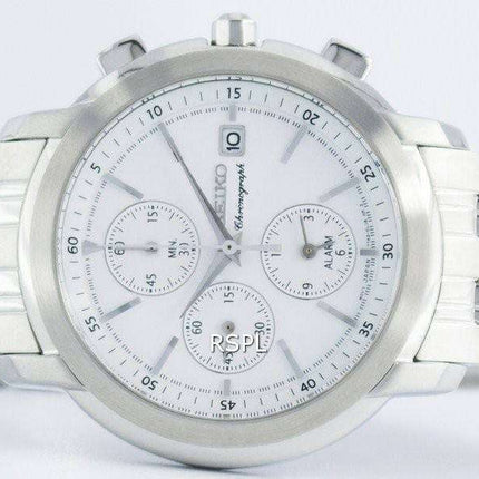Seiko Chronograph Quartz Alarm SNAB75 SNAB75P1 SNAB75P Men's Watch