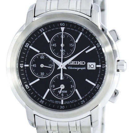Seiko Chronograph Quartz Alarm SNAB83 SNAB83P1 SNAB83P Men's Watch