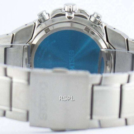 Seiko Titanium Chronograph Quartz Alarm Tachymeter SNAB87 SNAB87P1 SNAB87P Men's Watch