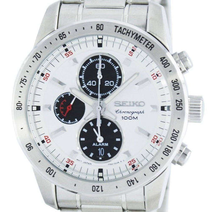 Seiko Quartz Alarm Chronograph Tachymeter SNAC05 SNAC05P1 SNAC05P Men's Watch