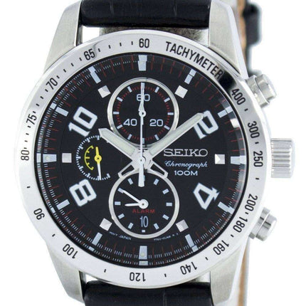 Seiko Quartz Alarm Chronograph Tachymeter SNAC13 SNAC13P1 SNAC13P Men's Watch