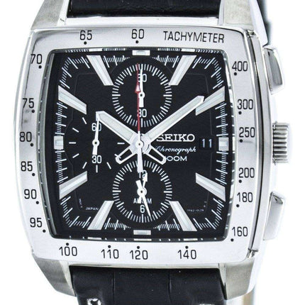 Seiko Quartz Alarm Chronograph Tachymeter SNAC29 SNAC29P1 SNAC29P Men's Watch