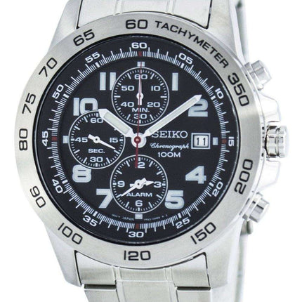 Seiko Quartz Alarm Chronograph Tachymeter SNAC53 SNAC53P1 SNAC53P Men's Watch