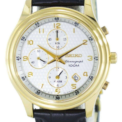 Seiko Quartz Alarm Chronograph SNAC80 SNAC80P1 SNAC80P Men's Watch