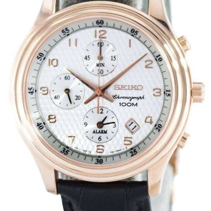 Seiko Quartz Alarm Chronograph SNAC82 SNAC82P1 SNAC82P Men's Watch